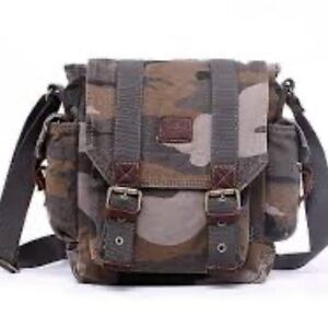 TSD Brand Camo Crossbody Messenger Bag Unisex Mens or Woman’s Camouflage Purse